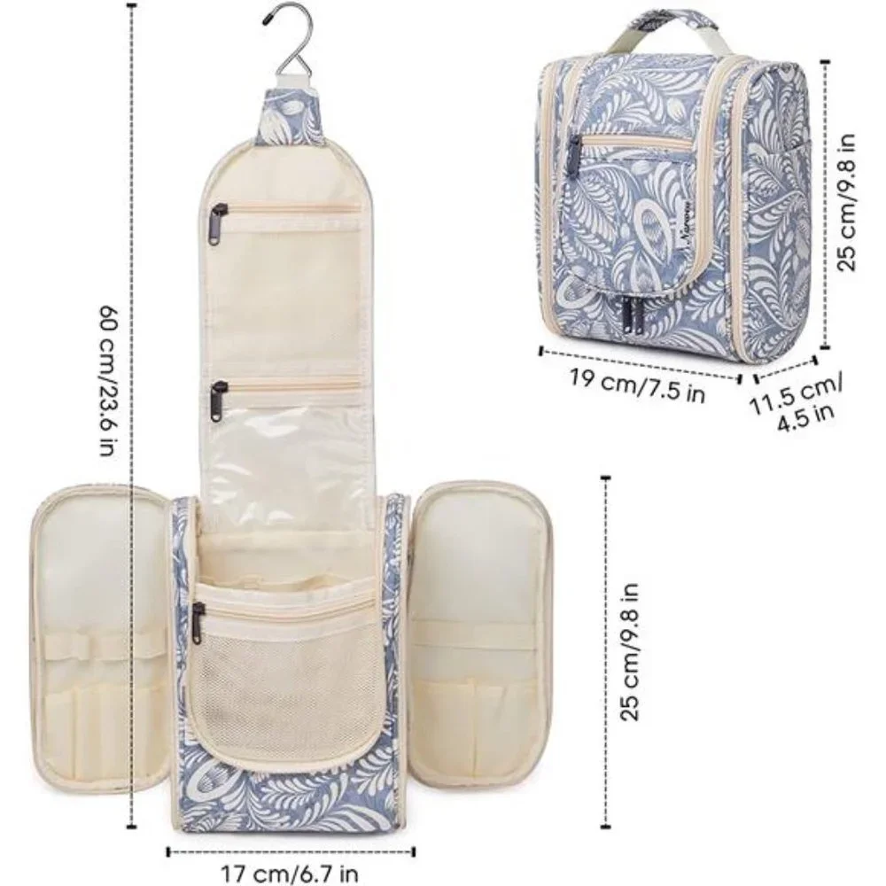 Hanging Travel Toiletry Bag Cosmetic Make up Organizer for Women and Men